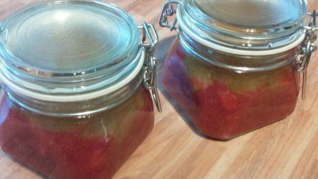 клубнично-ревеневый мармелад