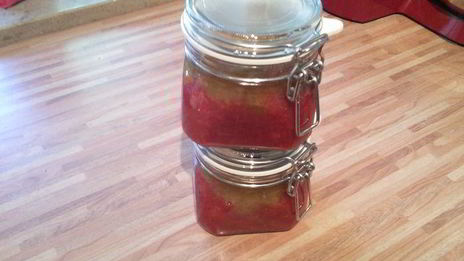 клубнично-ревеневый мармелад
