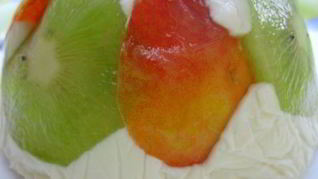 Творожный десерт с мармеладом