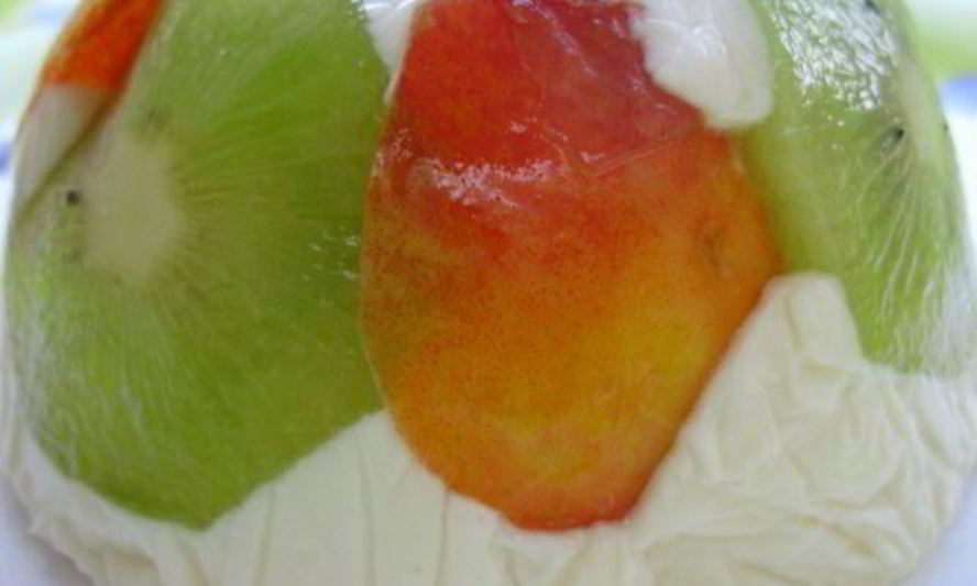 Рецепт творожный десерт с мармеладом