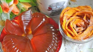 Тыквенные дольки с мармеладом