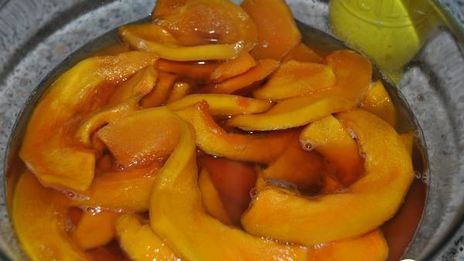 тыквенные дольки с мармеладом