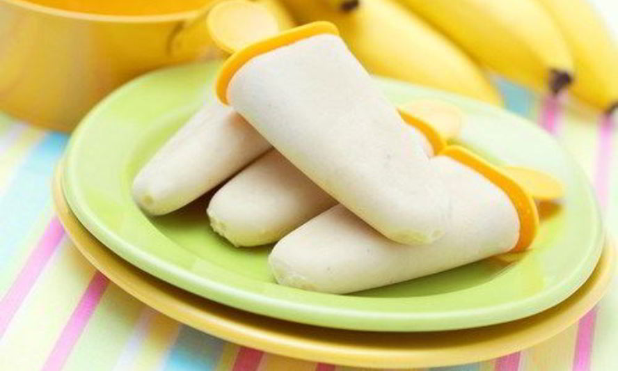 Рецепт быстрое банановое молочное мороженое