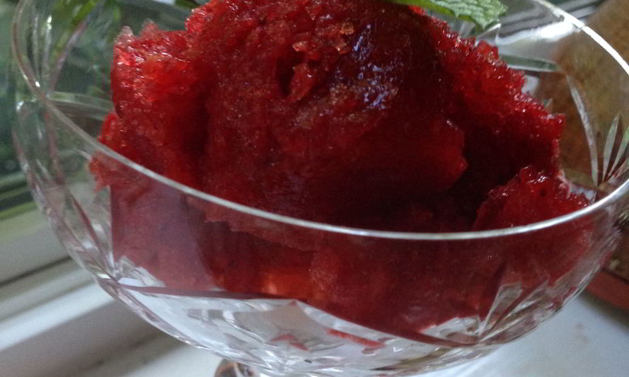 Рецепт клубничное мороженое сорбет