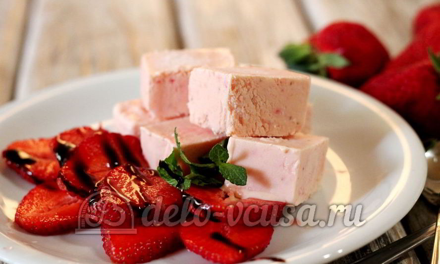 Рецепт клубничного мороженого