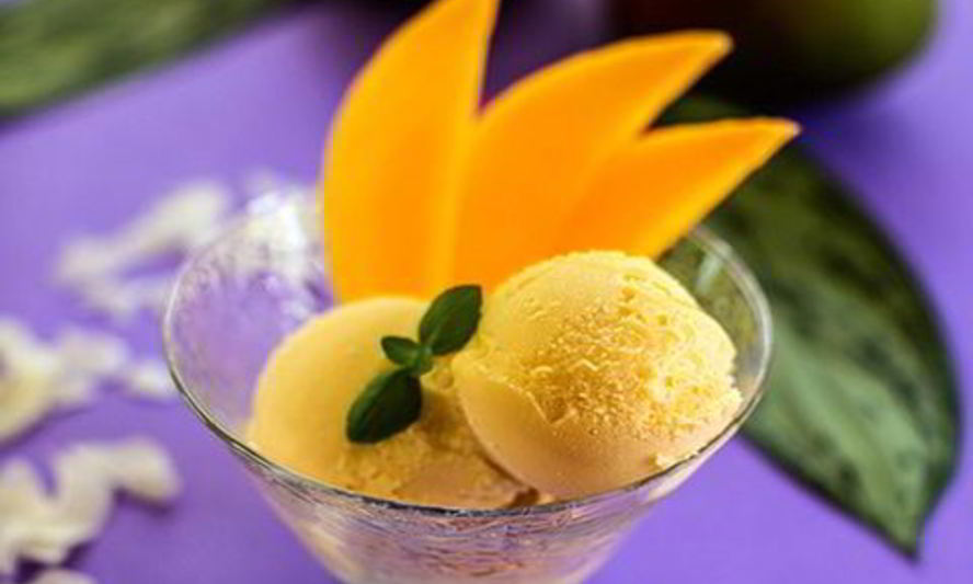 Рецепт кокосовое мороженое с манго