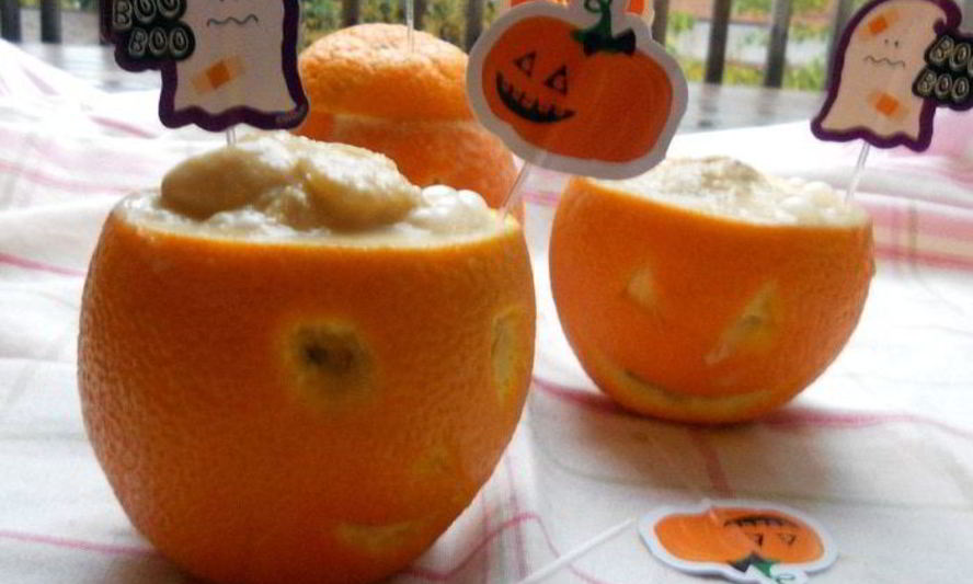 Рецепт мангово-апельсиновое мороженое на halloween