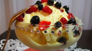 Миндально-ромовое мороженое