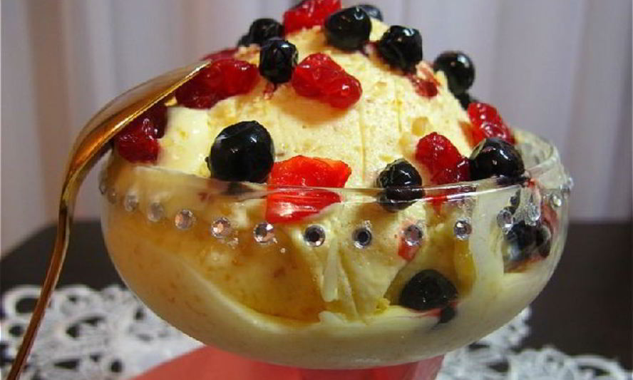 Рецепт миндально-ромовое мороженое