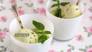 Мороженое из базилика