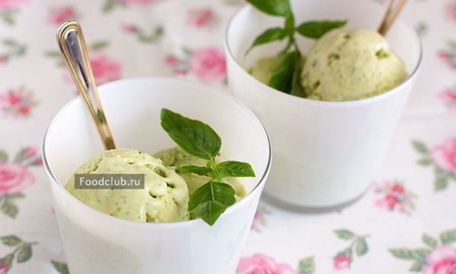 Рецепт мороженое из базилика