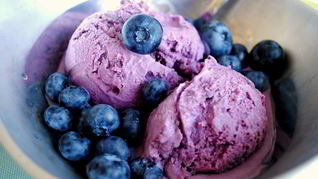 Мороженое из черники