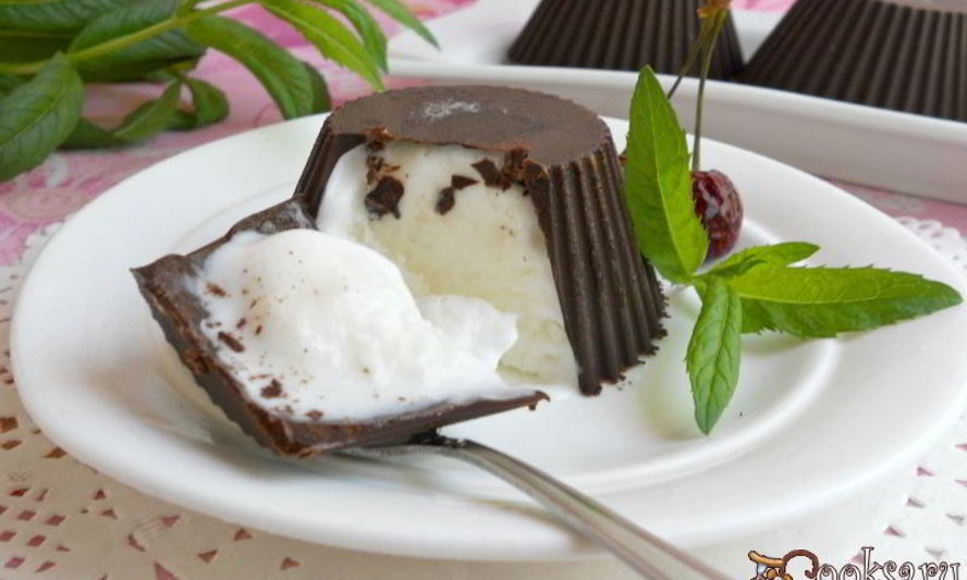 Рецепт мороженое молочное в шоколаде