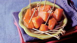 Мороженое с глазированной тыквой холодно-горячо