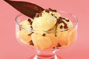 Мороженое с крыжовником и киви