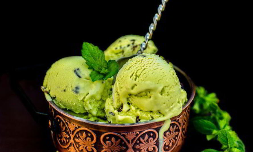 Рецепт мятное мороженое с шоколадом