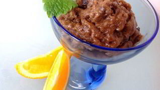 Постное шоколадное мороженое