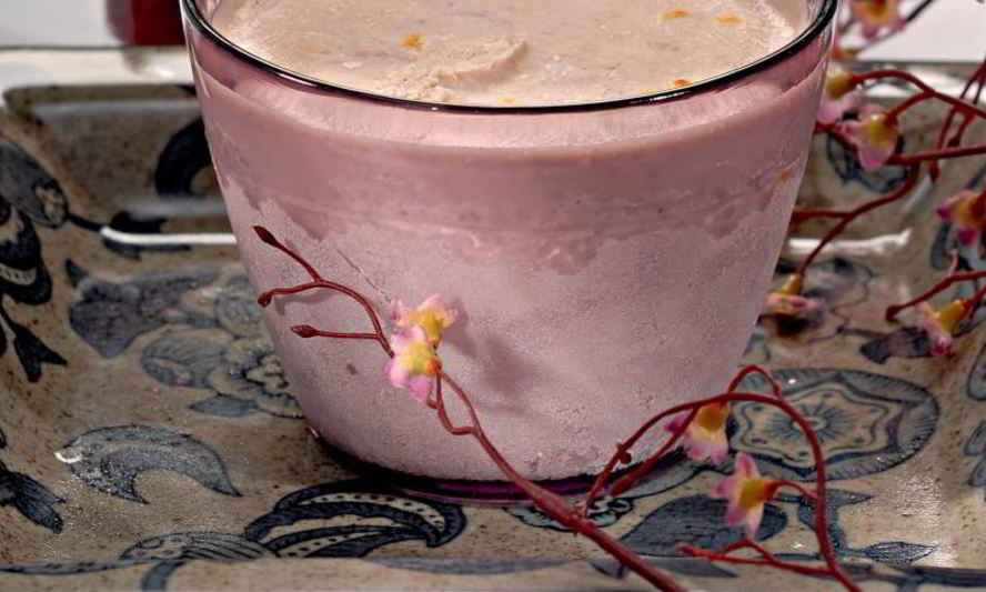 Рецепт рисовое мороженое с ягодным соусом