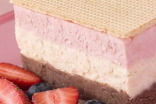 Террин из трех видов мороженого