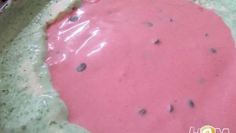 торт-мороженое арбуз