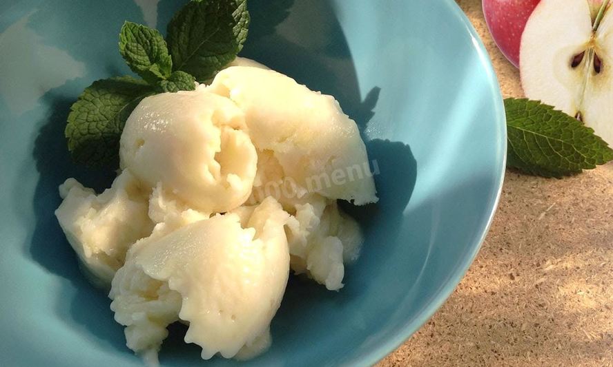 Рецепт яблочное мороженое