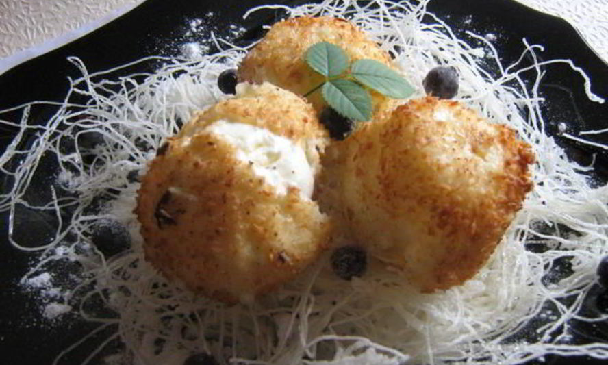 Рецепт жареное мороженое с фунчезой