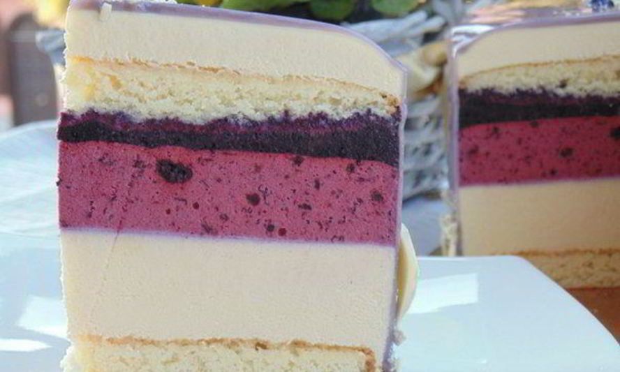 Рецепт фиалковый торт-мусс с черникой весна в тулузе