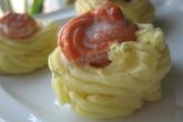 Картофельные корзинки с рыбным муссом