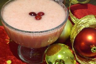 Клюквенный мусс с манкой