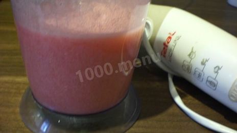 клюквенный мусс с манкой