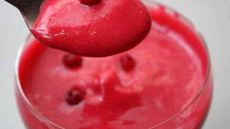 клюквенный мусс