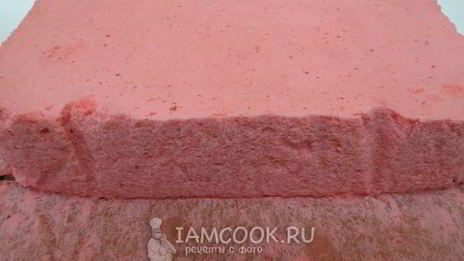 мусс из клубники с кокосовой стружкой