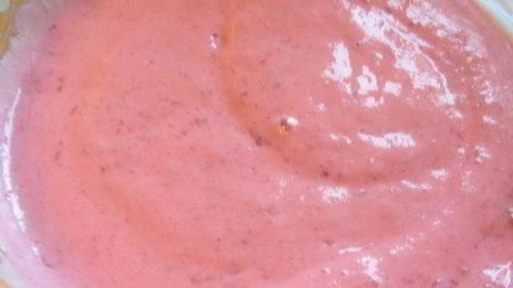 мусс из малины и сгущенного молока