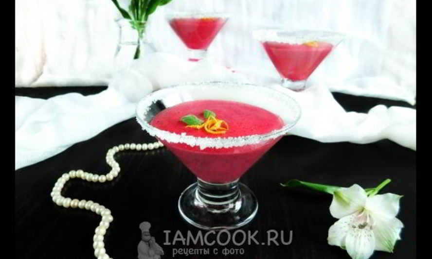 Рецепт постный мусс с вишней