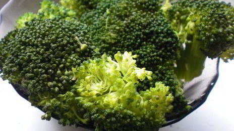 рыбный террин с креветочным муссом на подушечке из брокколи