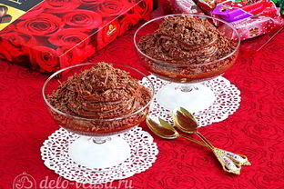 Шоколадно-молочный мусс