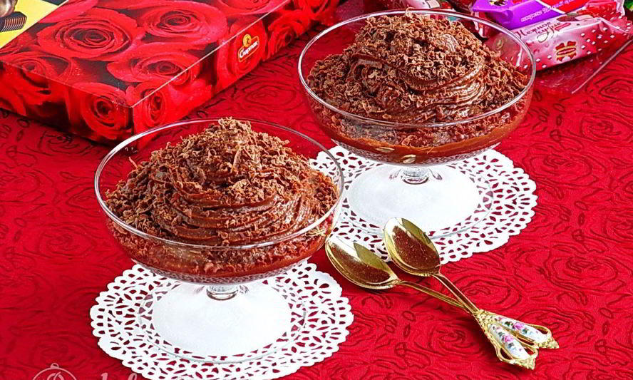 Рецепт шоколадно-молочный мусс