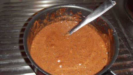 шоколадный мусс с бисквитом