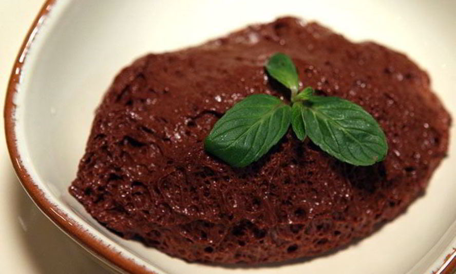 Рецепт шоколадный мусс с мятой