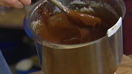 шоколадный мусс с мятой