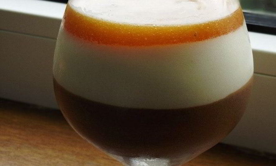 Рецепт шоколадный мусс с нежным сливочным кремом и абрикосовым желе