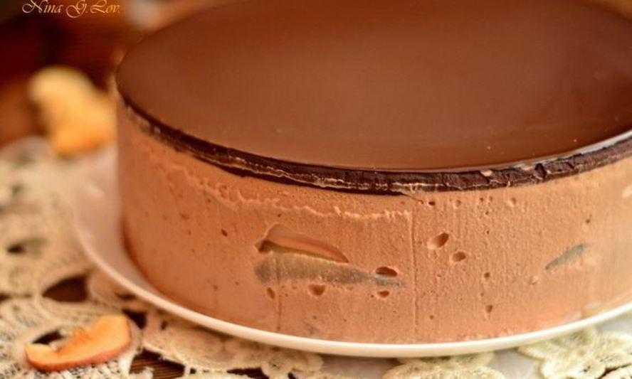 Рецепт торт-мусс шоколадно-грушевый