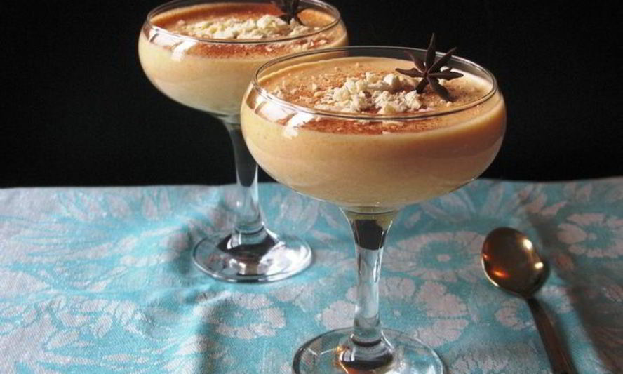 Рецепт тыквенный мусс с белым шоколадом и апельсином