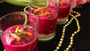 Веррины со свекольно-мандариновым муссом