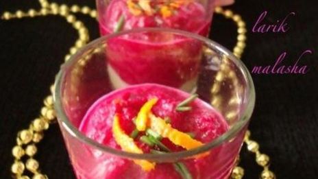 веррины со свекольно-мандариновым муссом