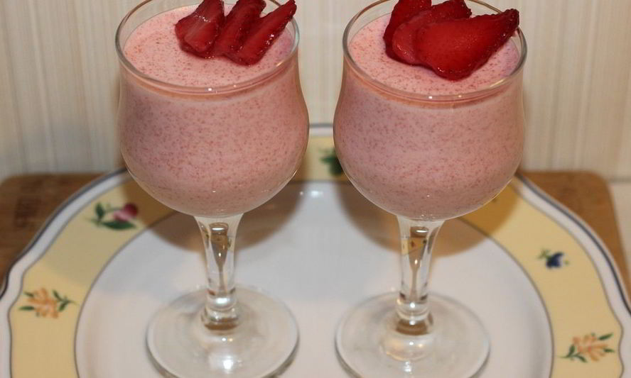 Рецепт воздушный клубничный мусс