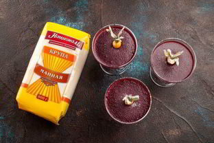 Ягодный мусс с манной крупой