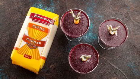 ягодный мусс с манной крупой