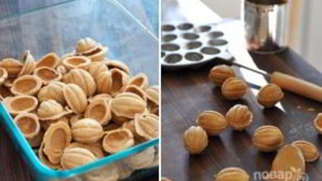 орешки со сгущенкой в электроорешнице