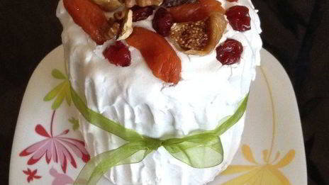 фруктовый кулич пасхальный шоколадный